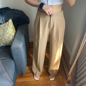 Hugo boss wide leg beige pants